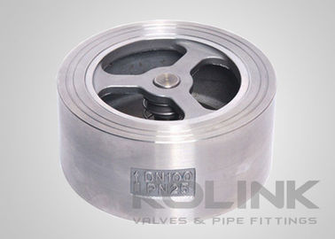 Loại Wafer Lift Check Valve Stainless Steel Dòng chảy thẳng đứng đơn tấm