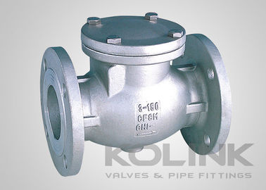 JIS Swing Check Valve CF8 CF8M SCS13A SCS14A Flanged Damper Có sẵn