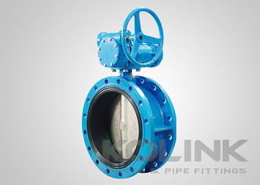 Ventil bướm lăn cao su hai vòm Ventil bướm đồng tâm sắt mềm GGG50