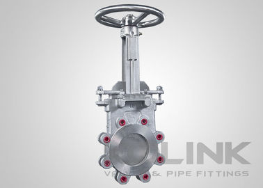 Thép không gỉ dao van cổng Lugged, SS Yoke, cơ chế tự làm sạch