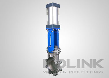 Van cửa dao hoạt động bằng khí nén, van dao tự động bằng wafer / lugged / flanged