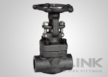 Valve cổng thép rèn cuối NPT Solid Wedge lớp 800-1500