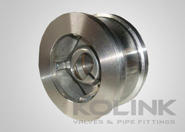 Loại Wafer Lift Check Valve Stainless Steel Dòng chảy thẳng đứng đơn tấm