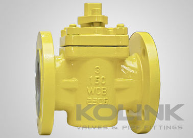 PTFE sleeve plug valve, không bôi trơn plug valve, Cast Steel, 150-900 API 599