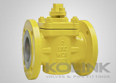 PTFE sleeve plug valve, không bôi trơn plug valve, Cast Steel, 150-900 API 599