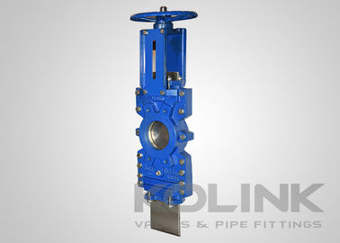 O-port Knife Gate Valve thông qua ống dẫn 2-Pc Knife Valve, Bubble Tight Sealing