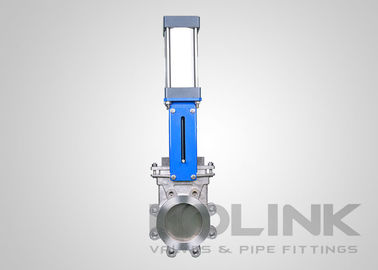 Van cửa dao hoạt động bằng khí nén, van dao tự động bằng wafer / lugged / flanged