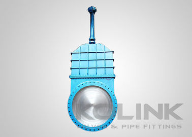 Ventil cổng dao lớn Cơ thể được chế tạo Bolted Bonnet Flanged Long Life Span