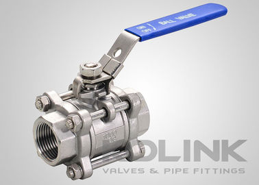 3 phần van bóng thép không gỉ BSP Máy khóa SS304 SS316