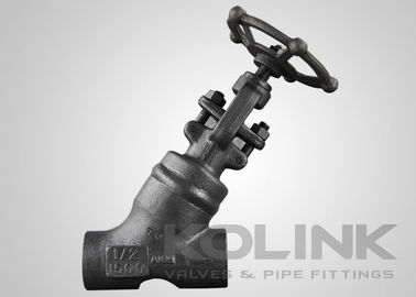 Thép rèn Y van cầu, van dừng nghiêng, ổ cắm cổng thông thường