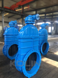 DIN 3352 F4 Resilient Seated Gate Valve Không tăng gốc Cast Iron GGG40 GGG50