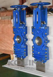 O-port Knife Gate Valve thông qua ống dẫn 2-Pc Knife Valve, Bubble Tight Sealing